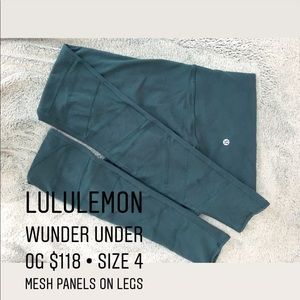 Lululemon Wunder Under Mesh